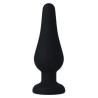 Intense - Plug Anal Pipo M Silicone Noir 11 Cm